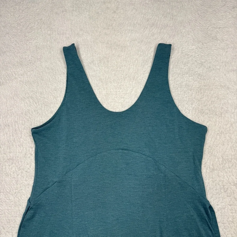 NWT Halara Large/Long Slit Teal Long Dress Women's Size Large - Picture 9 of 10